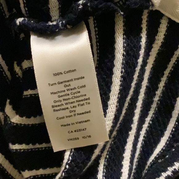 TALBOTS casual striped cotton top. Long sleeves. Size XL - Picture 6 of 6